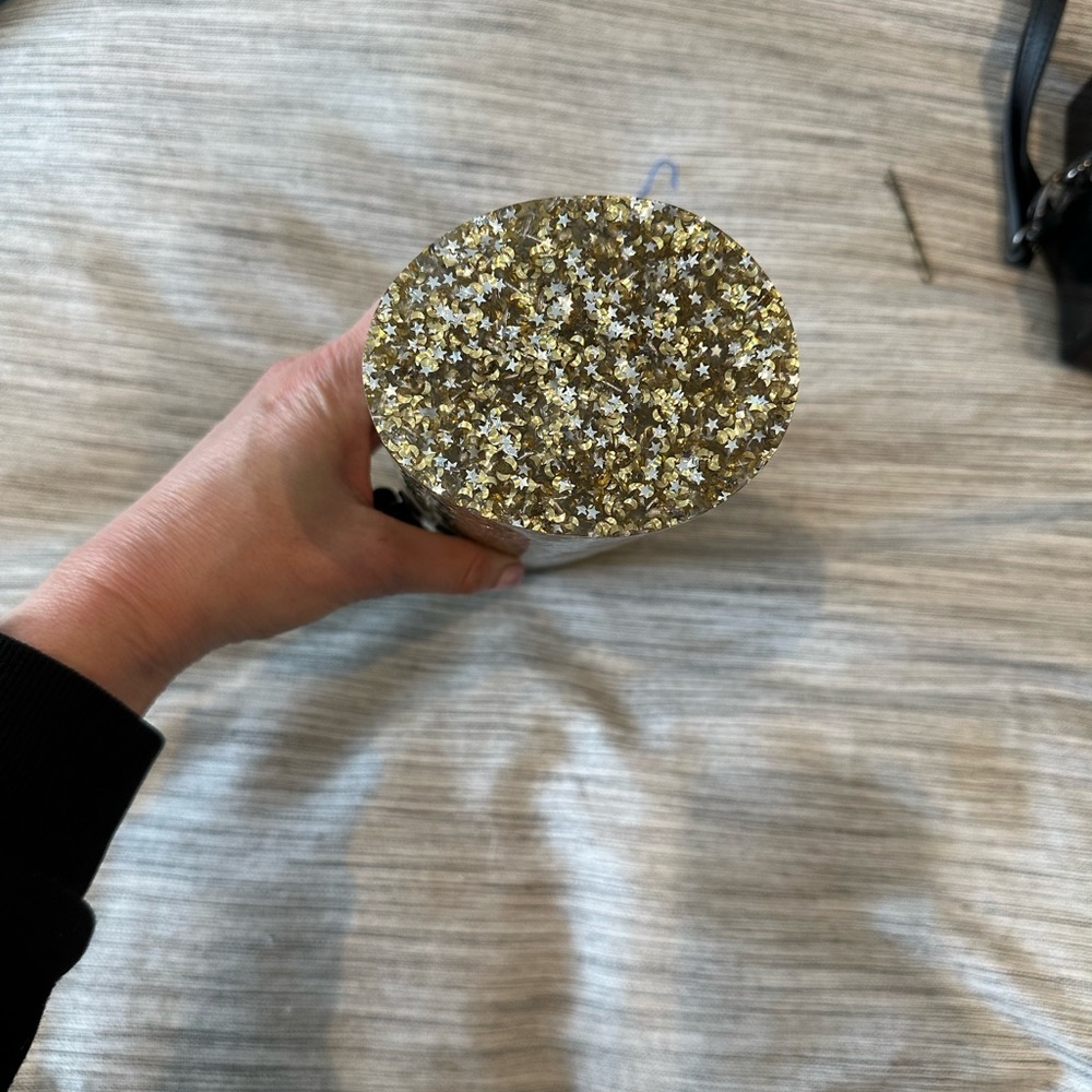 Edie Parker barrel clutch - gold/silver - very good condition - Picture 2 of 3